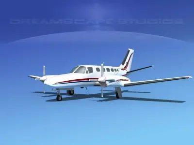 Cessna 441 Conquest II V01 3D model
