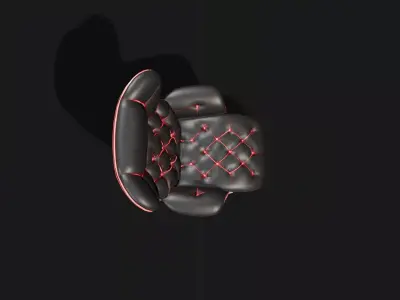 Gaming chair Free low-poly 3D model