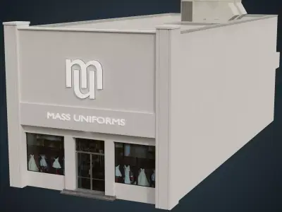 Building 13 Low-poly 3D model