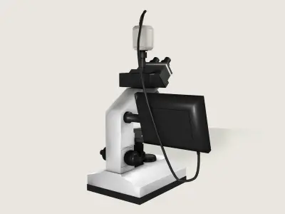 Microscope 3D model get