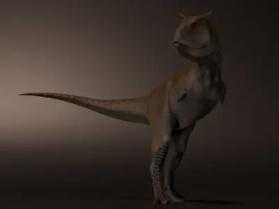 Carnotaurus dinosaur Low-poly 3D model