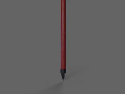 PBR Polearm V2a Low-poly 3D model