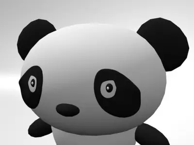 Cartoon Panda 3D model
