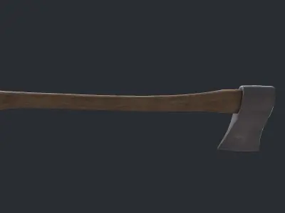 Lumberjack Axe Low-poly PBR Free low-poly 3D model