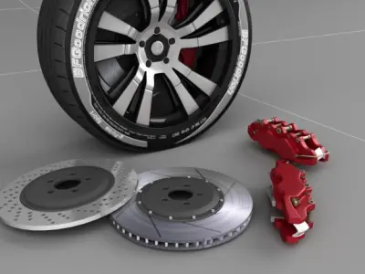 Wheel concept 2 3D model