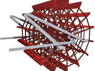 Paddle Wheel 3D model