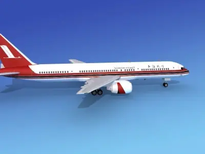 Boeing 757-200 Shanghai Airlines 3D model