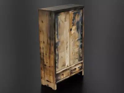 Antique closet 3D print model