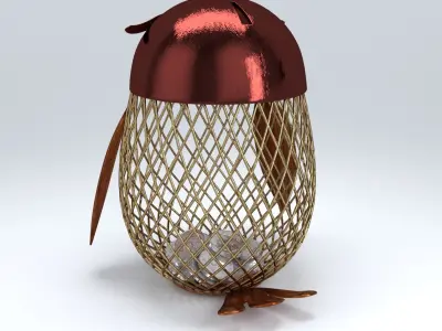 Owl for coins 3D model