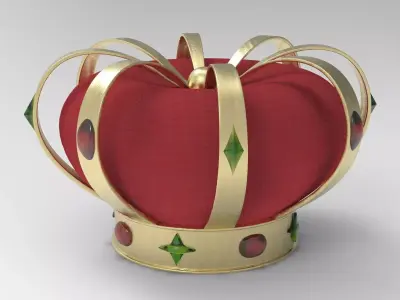 King Crown Low-poly 3D model purchase