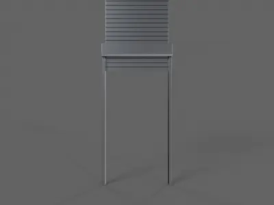 PBR Industrial Door A1 Low-poly 3D model
