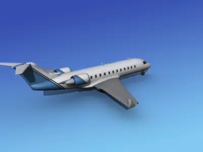 Canadair CRJ100 Corporate 2 3D model