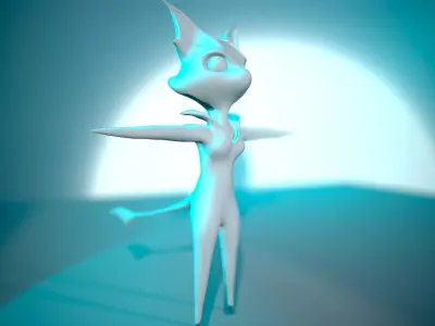 Chibi Creature Free low-poly 3D model