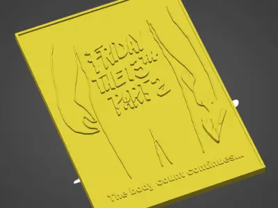 Friday The 13th Part 2 Poster 3D model