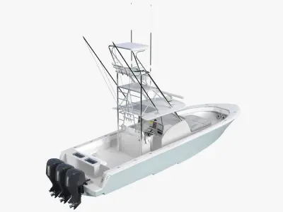 Sport Fishing Boat 3D model