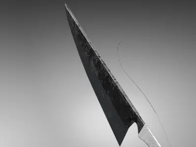 Ichigo Kurosaki zampaktou Low-poly 3D model