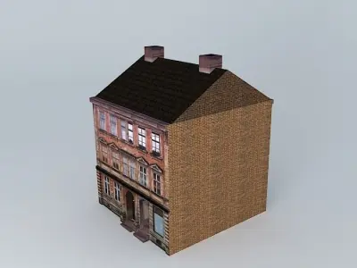Urban 19th Century House Low-poly 3D model