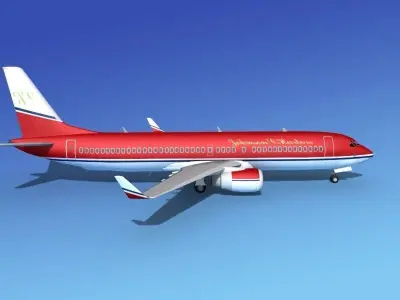 Boeing 737-800 Johnson Charter 3D model