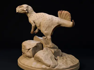  1-20 scale pre-supported dinosaur FREE model Free 3D print model