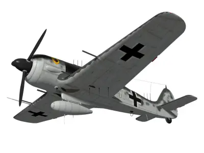 Focke Wulf Fw190 A6 WildeSau 3D model