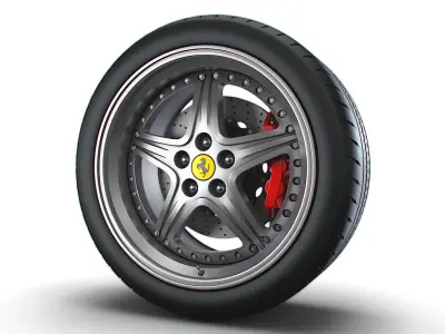 Ferrari 550 Maranello wheel 3D model