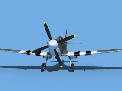 Supermarine Spitfire Mk IXb V02 3D model