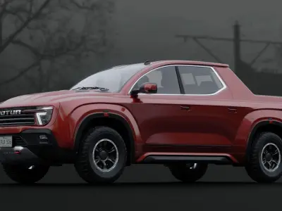 Generic Midsize Pickup Truck 3D model