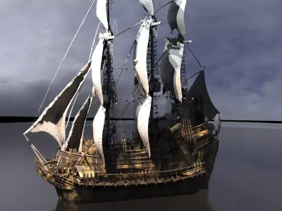 Tudor King Henry Ship 2 3D model