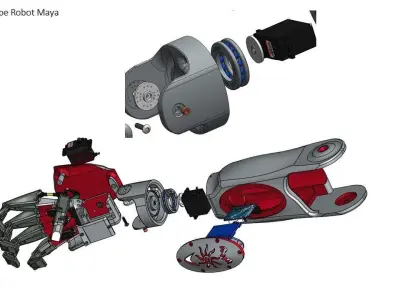 Main droite de robot Free 3D print model