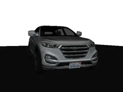 Hyundai Tucson 2017 LOW POLY 3000 Free low-poly 3D model