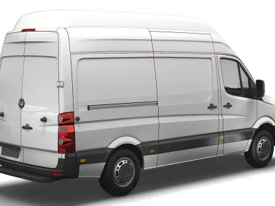 Volkswagen Crafter Van L2H3 2016 3D model