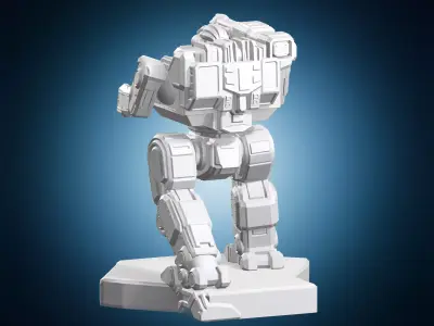 Futuristic Battle Robot 3D print model