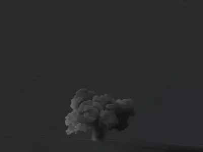 3D Explosive Smoke Animation 3D model