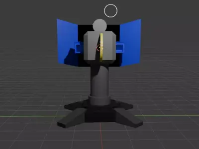 3D model  tower defence Low-poly 3D model