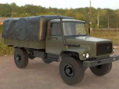 gaz truck 3D model