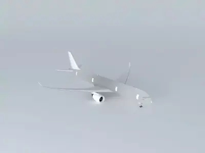 Template Airbus A350900XWB Free 3D model