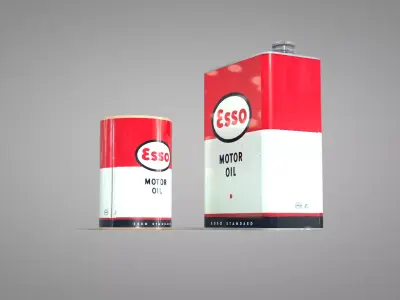 Esso Oil Can 3D model