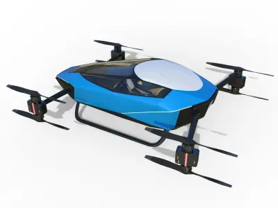 Xpeng X2 Flying car EVTOL 3D model