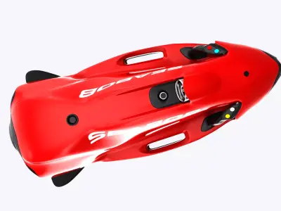 Underwater Seabob Low-poly 3D model