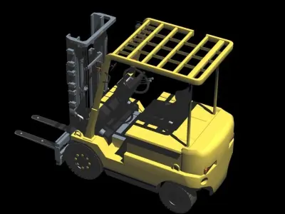 JMSDF Battery Fork Lift Trancer25 3D model