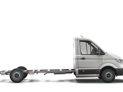 VW Crafter CR35 Long Flat frame chassis 2021 3D model