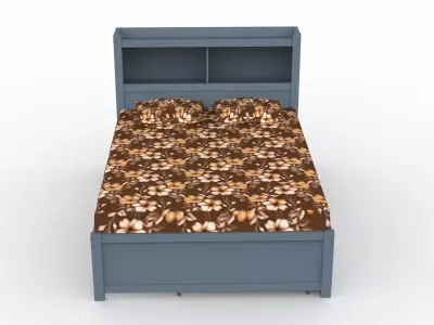 king bed Low-poly 3D model purchase