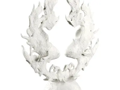 Fish Art Low-poly 3D model