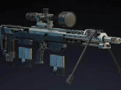 DSR Precision Low Poly Realistic Low-poly 3D model