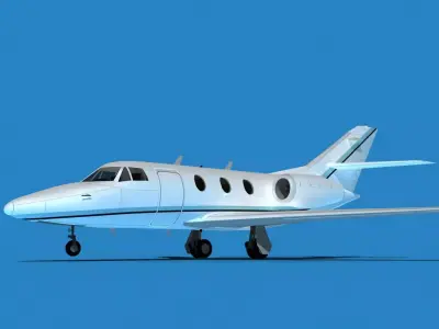 Dassault Falcon 10 V12 3D model