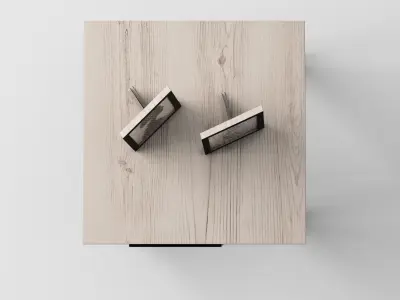 Sidetable and Artworks - Living Room Furniture Free 3D model