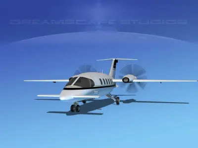 Piaggio Avanti P180 V17 3D model