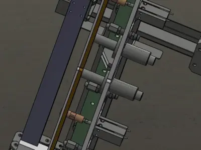 The gantry loading and unloading mechanism 3D model