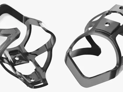 Bicycle Bottle Cage Black 3D model