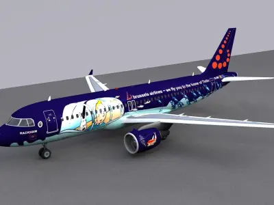Airbus A320 Brussels Airlines 3D model